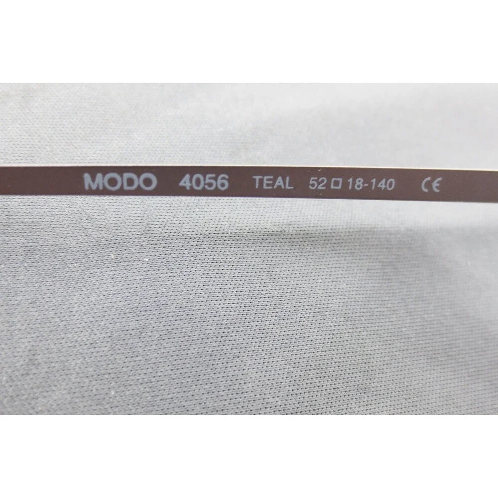 Modo 4056 Teal Titanium Square Eyeglasses Frames 52-18-140 Metal 39957